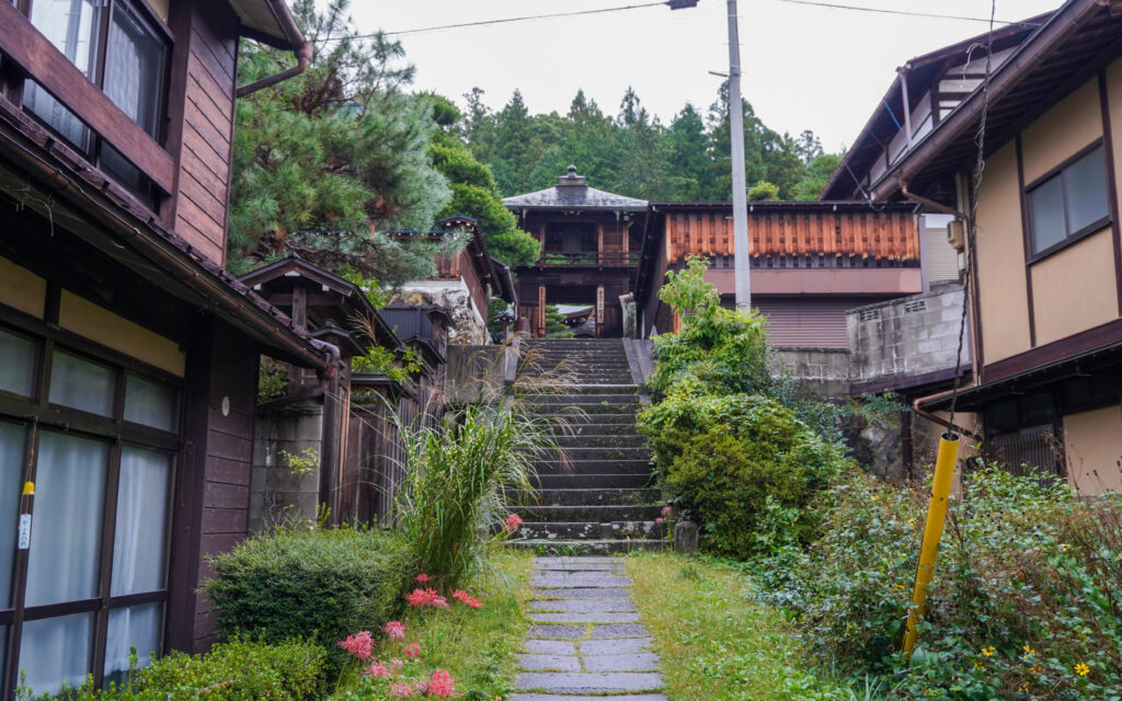 Calle de Takayama en Japón